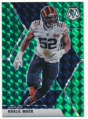 KHALIL MACK 2020 PANINI MOSAIC GREEN PRIZM #40 CHICAGO BEARS FOOTBALL MINT