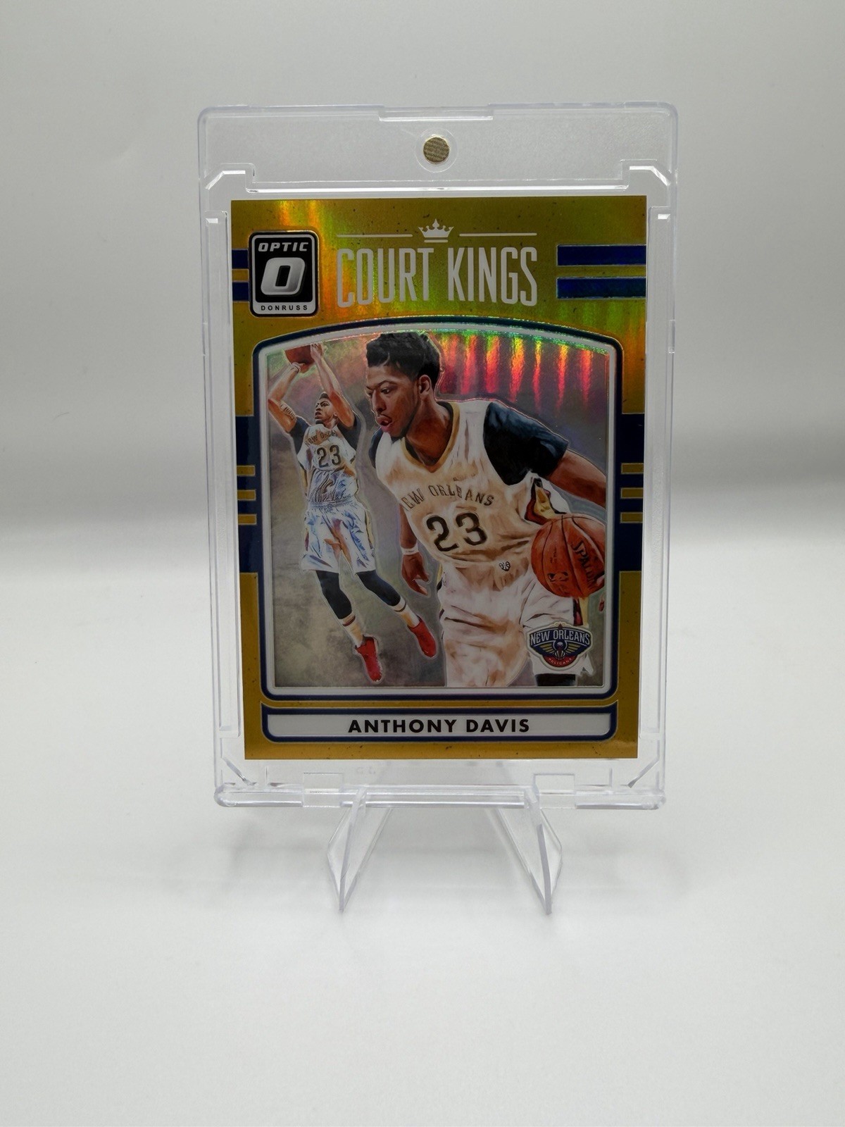 2016-17 Donruss Optic Anthony Davis Gold /10 Court Kings #6 New Orleans Pelicans