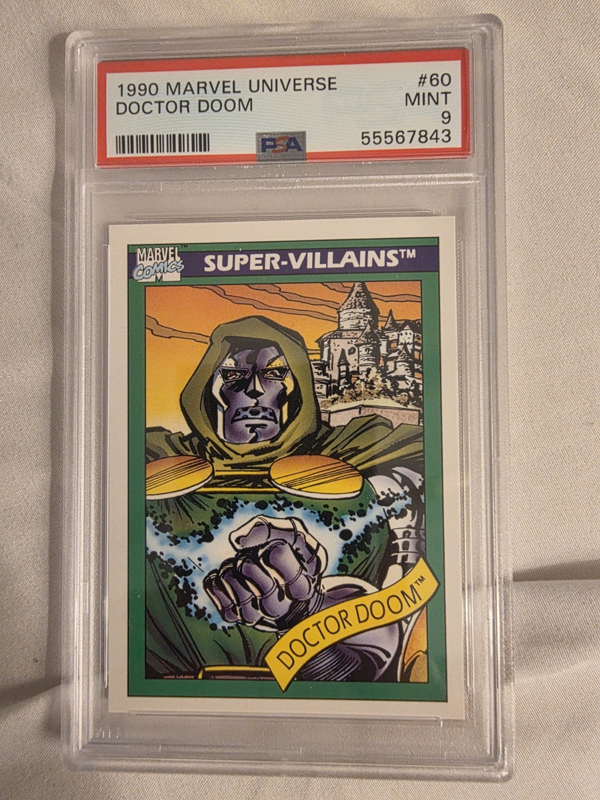 1990 Marvel Universe Doctor Doom #60 PSA 9 🔥eBay AUTHENTICATED view 1