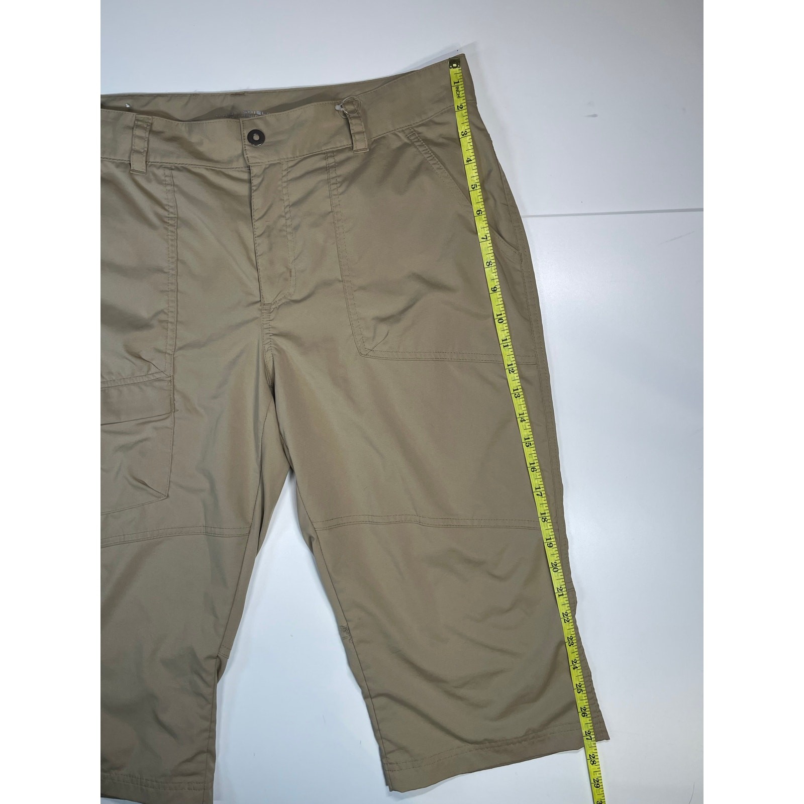 Columbia Womens 14 Omni-Shield Utility Crop Hiking Pants Khaki Outdoor Gorpcore thumbnail 4