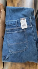 Dickies Carpenter Jeans Mens 38x30 Blue Relaxed Fit Straight Leg Workwear