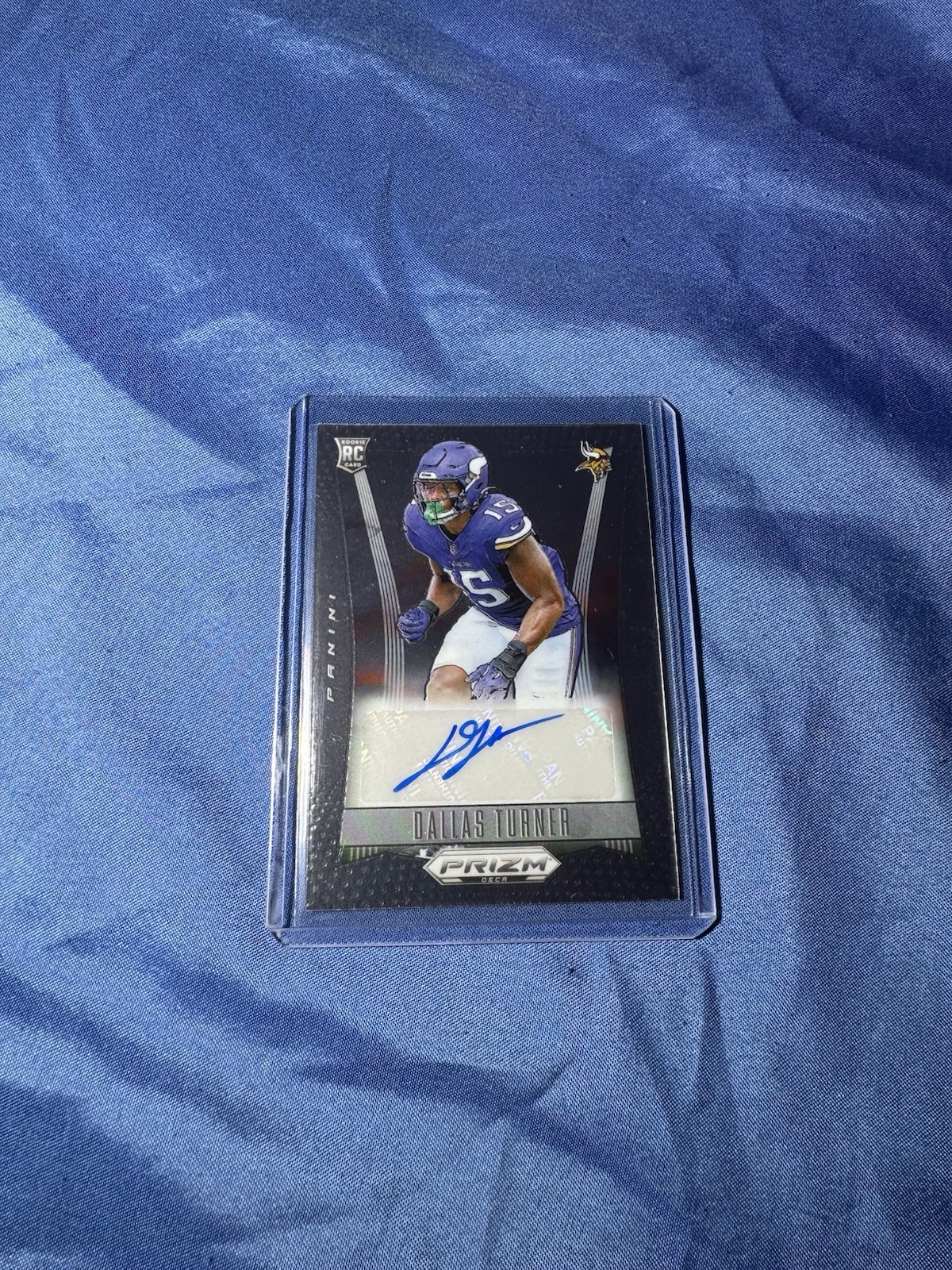 2024 Prizm Deca Dallas Turner Signatures RC Rookie Auto #S-DTU Minnesota Vikings