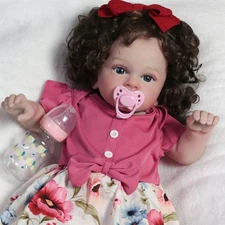 Real Life Like Reborn Baby Dolls Vinyl Silicone Newborn Girl Doll Handmade Gift