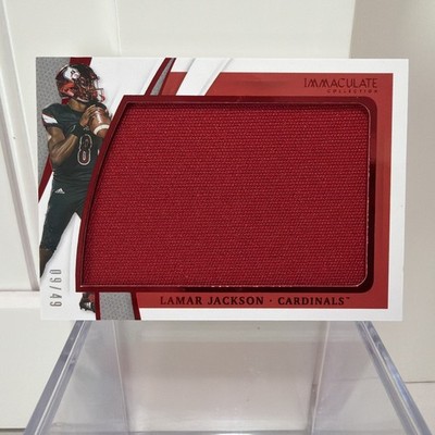 2021 Lamar Jackson Immaculate Collegiate Immaculate Memorabilia # 09/49 SP