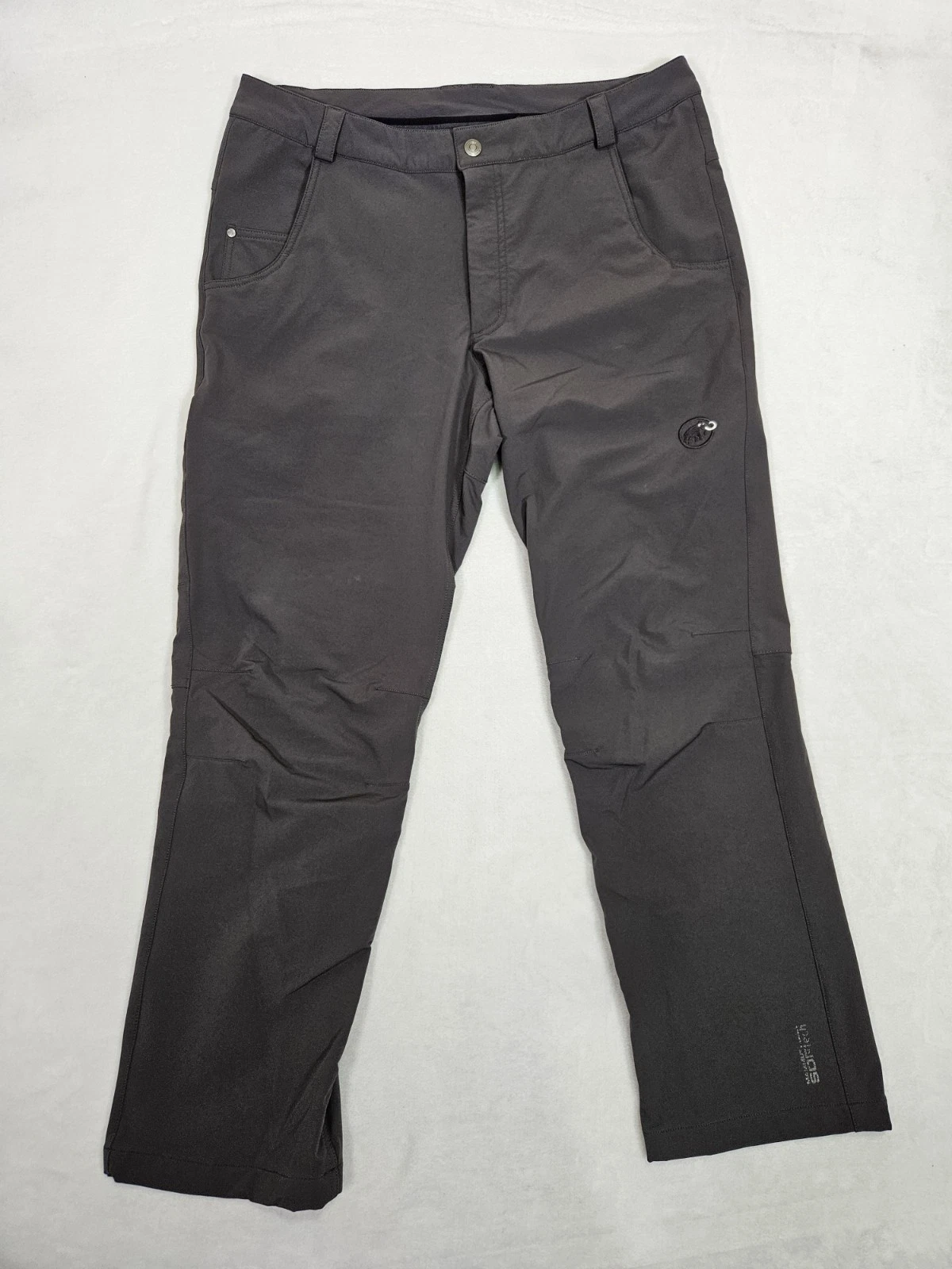 Mammut Pant Mens 37x28 Gray Cotton Straight Leg Climbing Hiking Gorpcore Stretch
