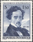 Österreich ANK 1151 P MICHEL 1110 P Friedrich Gauermann Probedruck Stahlblau RR