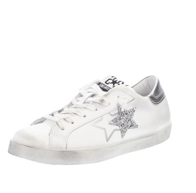 2star One Star - Low Sneaker aus weißem Leder - Damen Schuhe Sneaker