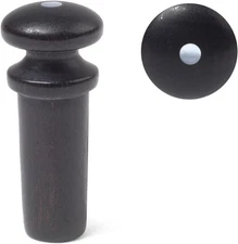 Waverly Mandolin Endpin, Ebony with Pearl Dot