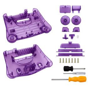 N64 transparent shell replacement 14 color options Nintendo 64