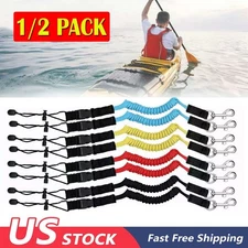 1/2x Kayak Paddle Leash Safety Rod Leash Lanyard Fishing Leash Boat Accessories