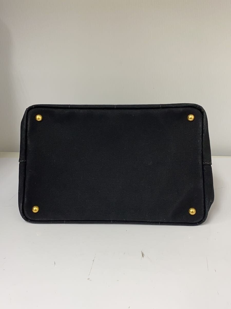 PRADA Tote Bag Canvas BLK Print thumbnail 4