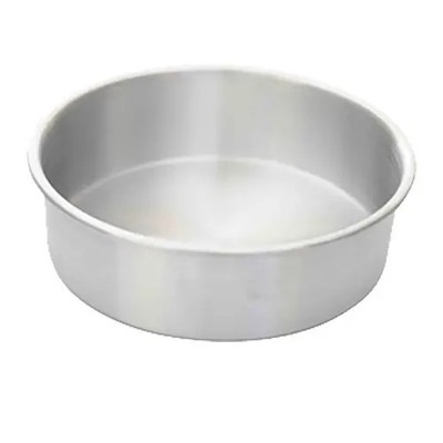 Thunder Group ALCP0802 8'' Diameter Aluminum Round Layer Cake Pan 2'' Depth