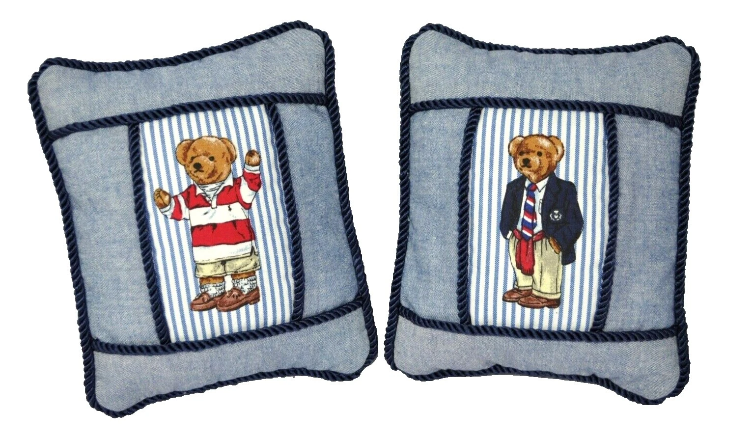 手工棉混纺条纹家居装饰枕头