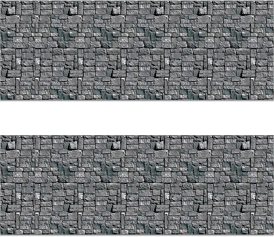 Трансформирующие настенные фоны 4 x 30 футов из камня - идеально подходят для Хэллоуина и вечеринок - Изображение 3 из 4