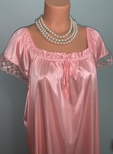 3X Glossy Satiny LONG Silky Lingerie Nightgown Slip Dress HEAVENLY SOFT