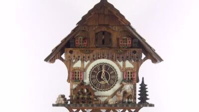 Trenkle Quarz Kuckucksuhr Der fleißige Holzhacker AH 468 QM NEU