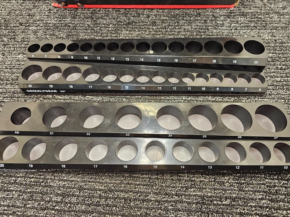 Grizzly Gear Magnetic Socket Holder 6Piece For Deep&Shallow Sockets, 1/4 3/8 1/2 - Image 4 of 4