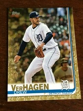 2019 Topps Series 2 Gold Parallel Drew VerHagen #586 /2019 Detroit Tigers