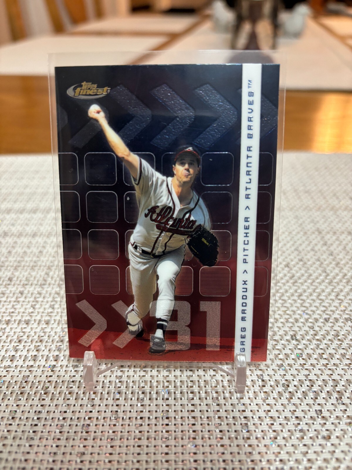 2002 Topps Finest #90 Greg Maddux HOF Atlanta Braves