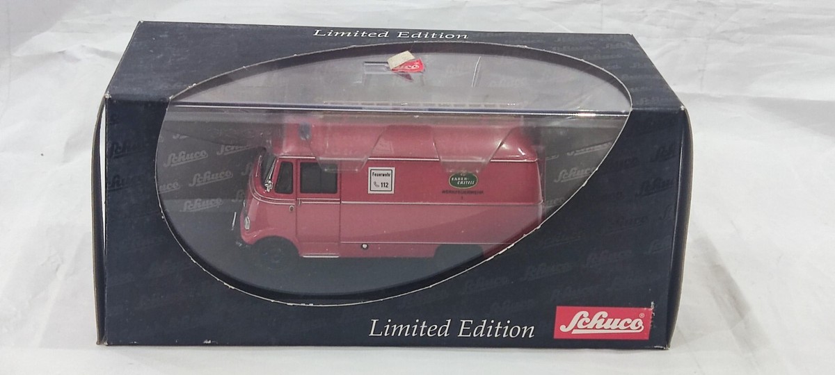 RARE Schuco 1/43 02803 Mercedes-Benz L319 Fire van