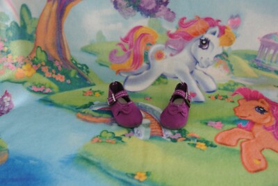 PURPLE DOLL SHOES *  MIA 12'' PAOLA REINA 13'' WELLIE WISHERS 14'' RRFF  1/4 BJD *