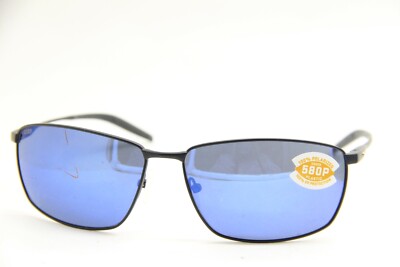 NEW COSTA DEL MAR 06S6009-0263 091 BLACK POLARIZED AUTHENTIC SUNGLASSES 64-19