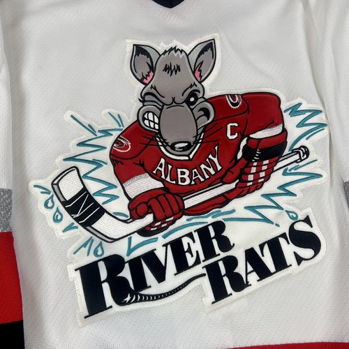 Albany River Rats Reebok Authentic Carolina Hurricanes AHL Hockey Jersey Size 52 - Picture 5 of 13
