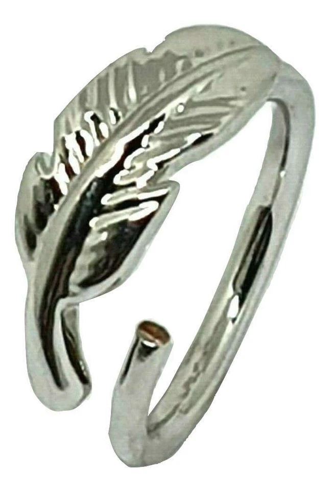 Anello naso piuma 16 g (1,2 mm) argento 925 tragus elica orecchino piercing g... - Immagine 2 di 4