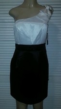LAUNDRY BY SHELLI SEGAL Womens Black Prom Semi-Formal One Shoulder Dress Gown 6
