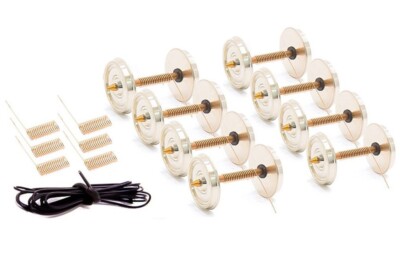 DCC Concepts ~ HO Scale ~ 32'' Wheelsets With Pickup Springs ~ DCW-W10.5S-OO