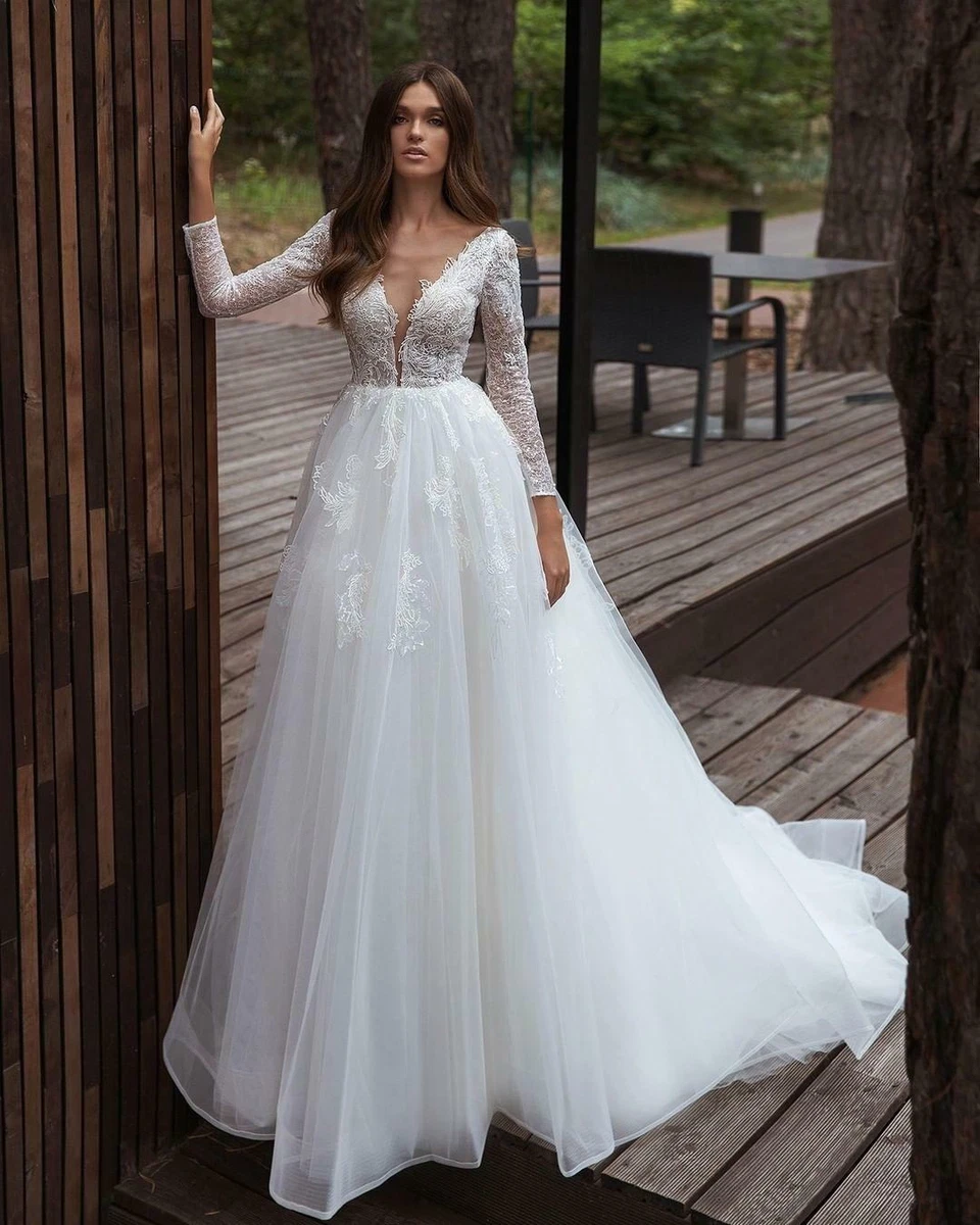 boat neck wedding dress