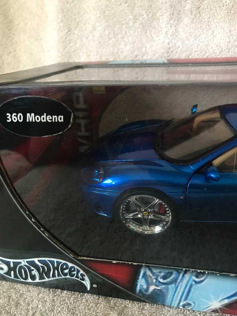 New Hot Wheels Whips Customized Ferrari 360 Modena Blue Car