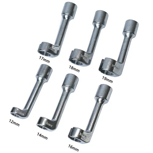 6pc Diesel Fuel Injector Line Injection Socket Wrench Spanner Tool Set - Foto 3 di 4