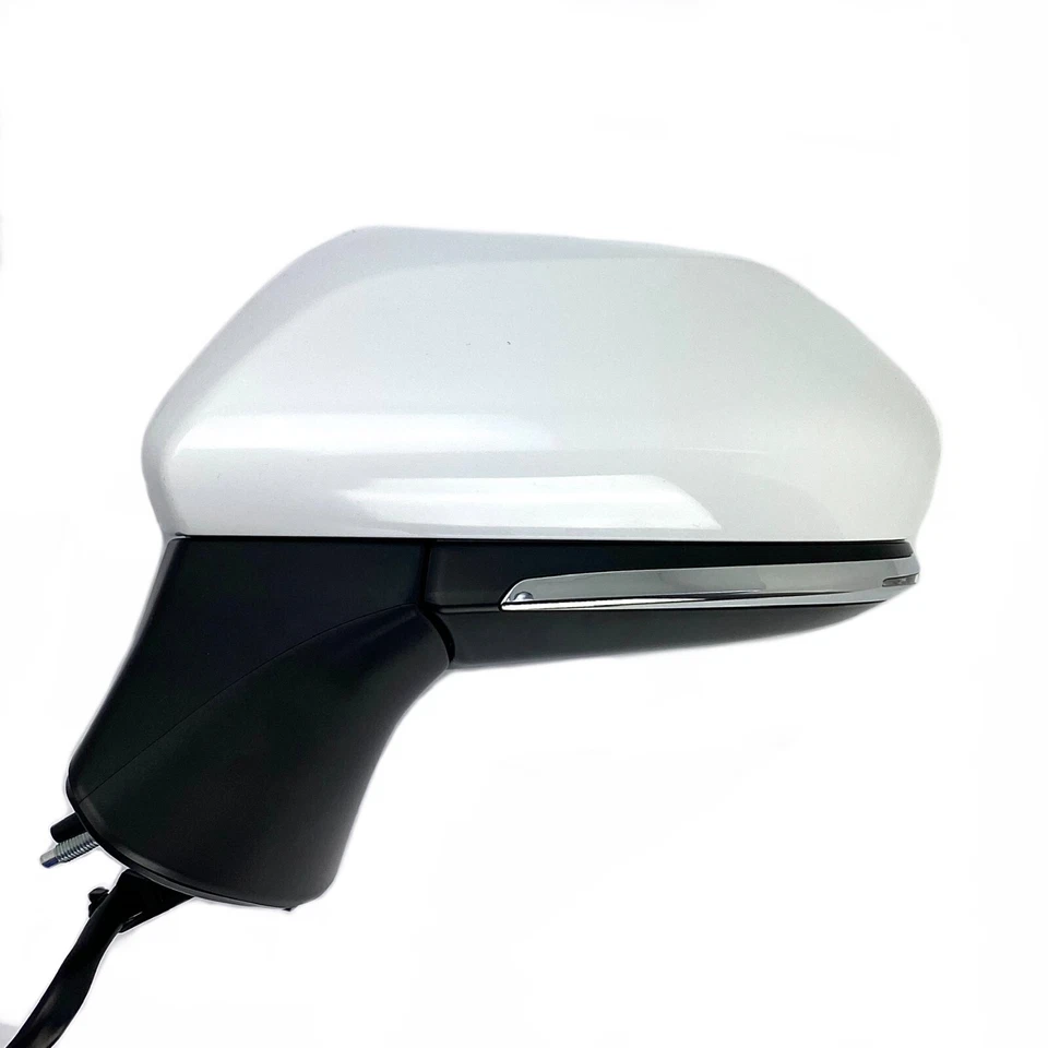 Toyota Camry White Driver Left Side Mirror with BSM 2018-2023