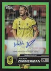 2023 Topps Chrome MLS Walker Zimmerman Auto Neon Green Refractor #/99 #53 Card