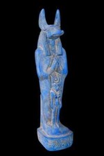 Rare Ancient Egyptian Antiquities Statue of Anubis Hathor Egyptian Pharaonic BC