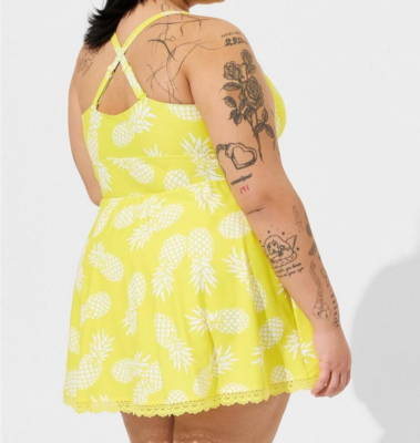 knee length dresses for ladies Double-Strap Tied Swim Dress – Charming Charlie