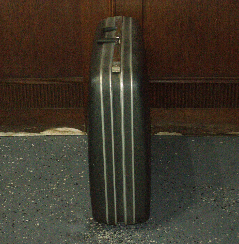 Maleta rígida Samsonite Mid-Century vintage equipaje gris carbón A-1 Foto 4 de 4
