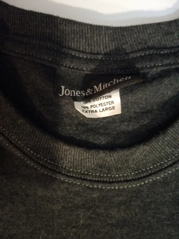 Редкая мужская футболка Miami Ohio Redhawks размер XL цвет древесный уголь Jones Mitchell - Изображение 3 из 4