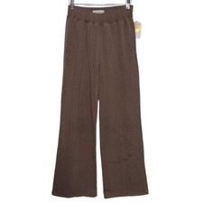 Abercrombie  Fitch Soft A F Collection Brown Sweatpants Wide Leg Pants Size XS