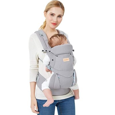 Ergonomic Kangaroo Baby Carrier Backpack with Hip Seat Front and Back Quality 