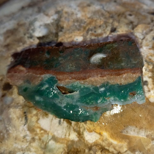 Mtorolit Smaragd Grüner Chrom Chalcedon Chrysopras Verständnis Nr.E Zen - Bild 5 von 8