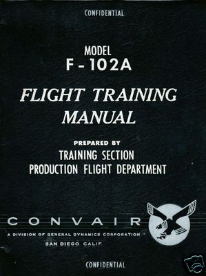 Convair F-102 Delta Dolch 50er 60er historische Jet Handbücher Periode Archiv PDF