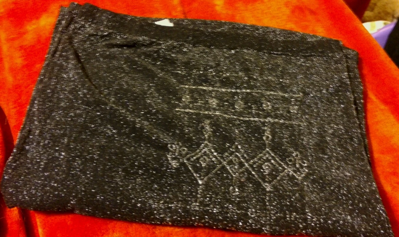 UNDERCOVER Abito fatale Victoria's Secret Gonna senza spalline tubo BodyCon nero argento M