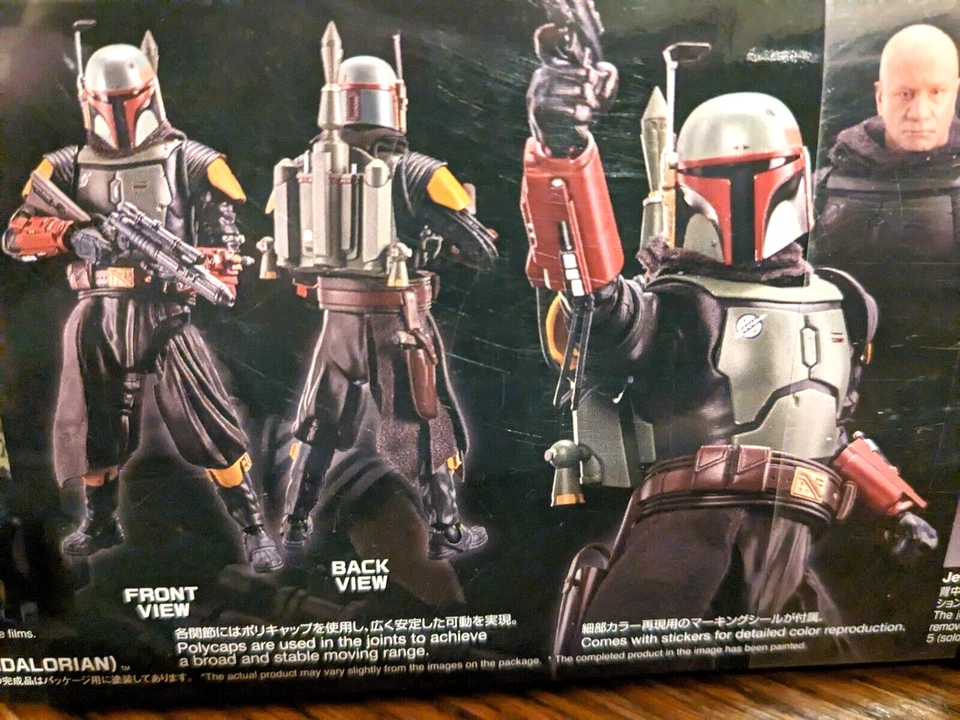 Figura de acción Bandai Star Wars: The Mandalorian Boba Fett - Multicolor Foto 2 de 4