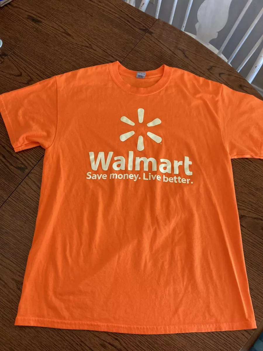 Orange t top shirt walmart