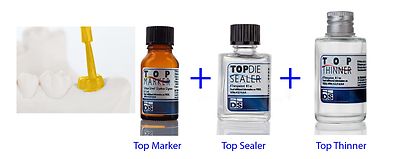 DENTAL Lab Product - Top Marker + TOP DIE SEALER + TOP THINNER