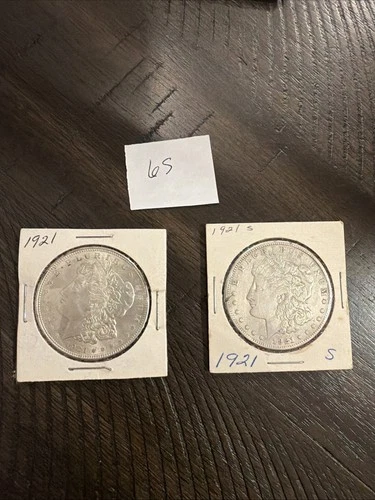 Set Of 2 Pluribus 1921 Silver One Dollar US Coin Lot 65