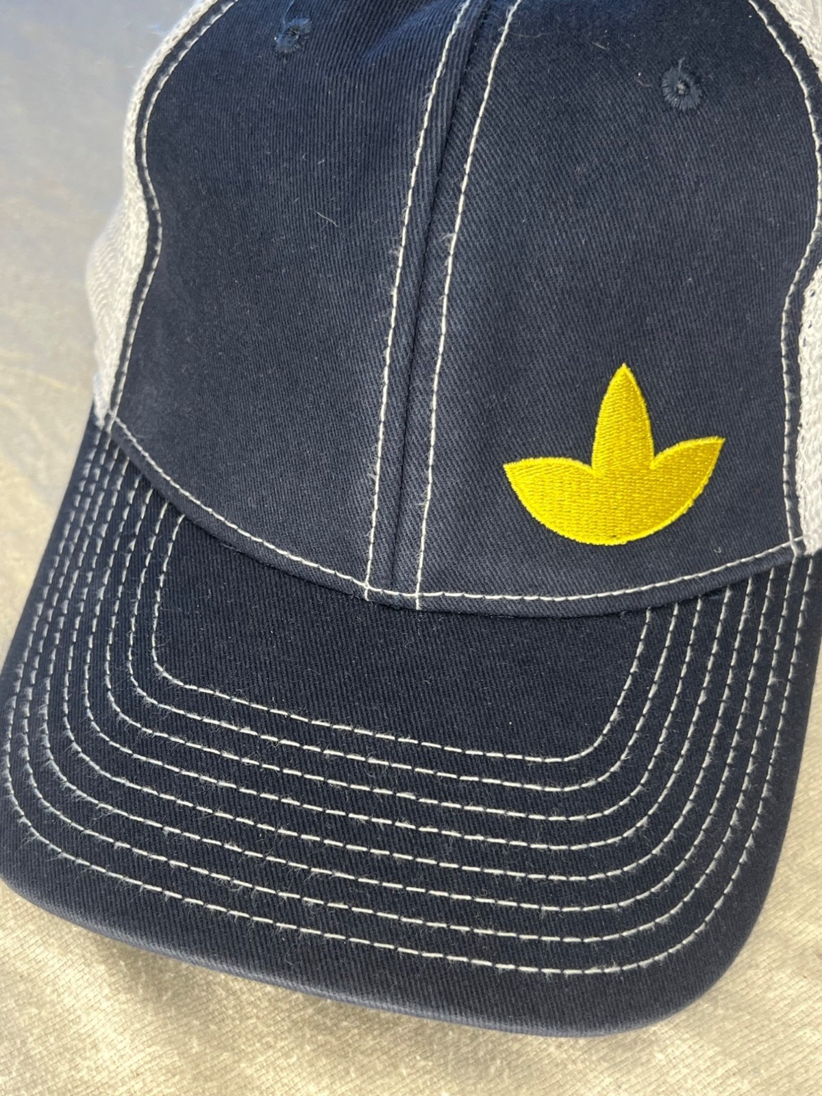 Simplot Snapback Mesh Back Trucker Blue/White One… - image 5