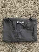 Landau Steel Gray Reversible V-Neck Gray Scrub Top Size 3XL